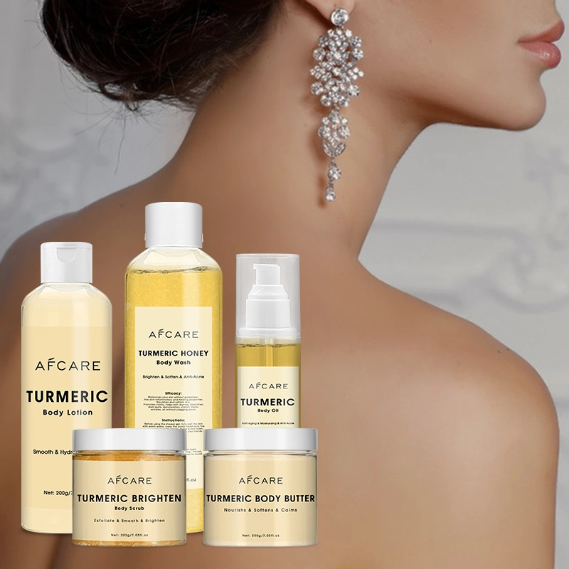 Private Label Skincare Ayurveda Turmeric Skin Care Set Natural Cosmetic