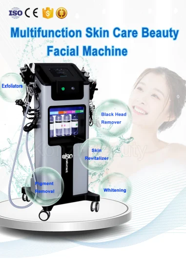 Machine multifonctionnelle de beauté de Dermabrasion de soins du visage d'hydre de jet d'oxygène de soins de la peau